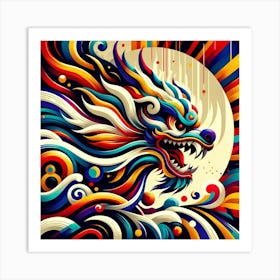 Chinese Dragon Art Art Print