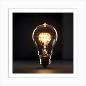 Light Bulb Art Print