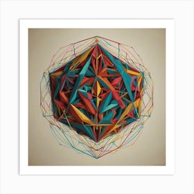 Tetrahedron Art Print