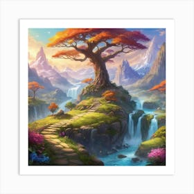 Fantasy Landscape Painting Art Print