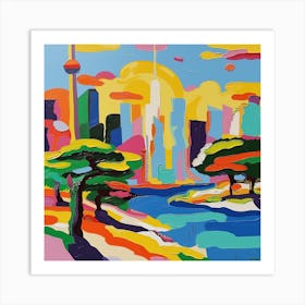 Abstract Travel Collection Toronto Canada 9 Art Print