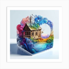 House In The Woods Art Print