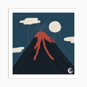 Volcano (Contrasti Pt 2) Art Print