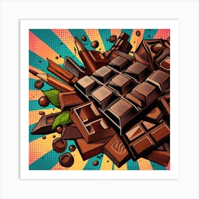 Pieces of Chocolate, Pop Art 3 Art Print