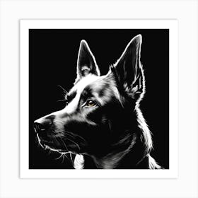 German Shepherd Dog Art Print