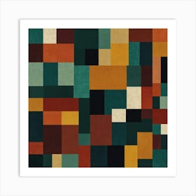 Abstract Squares 1 Art Print