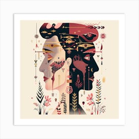 Man And A Woman Art Print