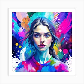 Portrait Of A Girl 4 Art Print