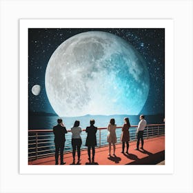 Full Moon And The Stars Art Print