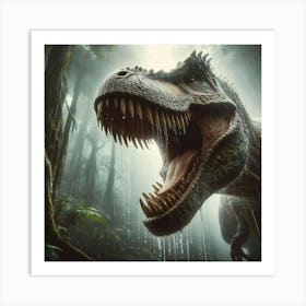 Jurassic Park T-Rex 3 Art Print