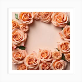 Roses In A Circle 5 Art Print