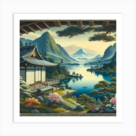 Japanese Landscape Art Print