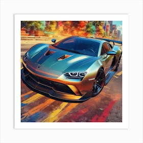 Lamborghini 245 Art Print