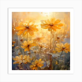 Yellow Daisies Art Print