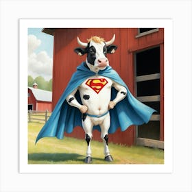 Super Cow 5 Art Print