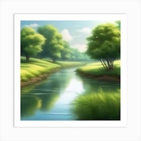 River 2 Art Print