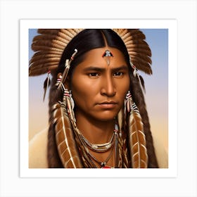 Indian Chief 3 Art Print