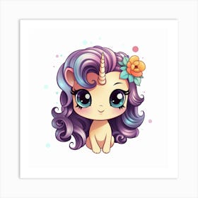 Little Unicorn 6 Art Print