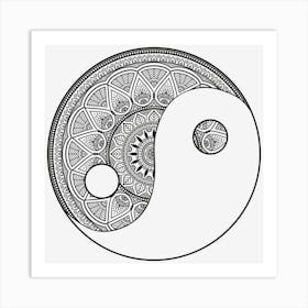 Yin Yang Symbol Art Print