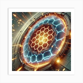 Reinforced Energy Shields Ares Class Battleship Art Print