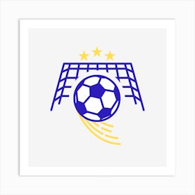 Soccer Ball Logo Art Print