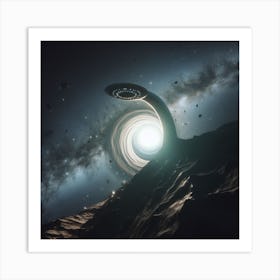 Black Hole In Space Art Print