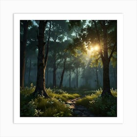 Dark Forest 103 Art Print