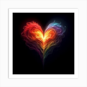 Heart Of Fire Art Print