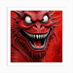 Red Demon Art Print
