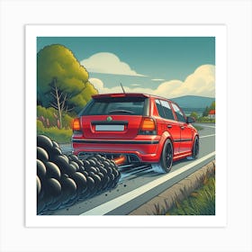 Modified sports car 1 Art Print