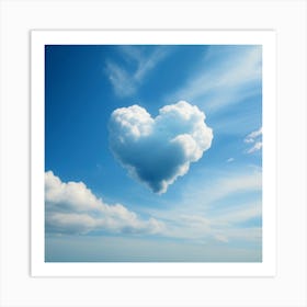 Heart Shaped Clouds Art Print