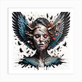 angel wings 5 Art Print