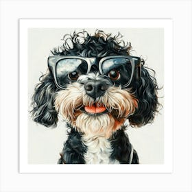 Dog In Sunglasses 10 Art Print