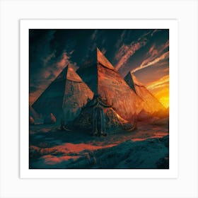 Pyramids Of Giza 2 Art Print