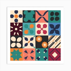 Tile Pattern Art Print