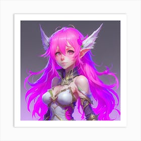 Pink Elf Art Print