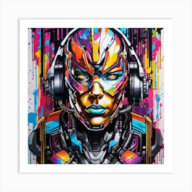 Cyborg Woman Art Print