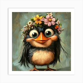 Bird In A Flower Crown 1 Poster