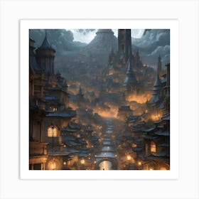 Fantasy City Art Print