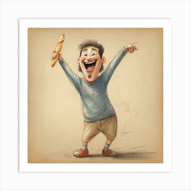 Happy Little Boy Art Print