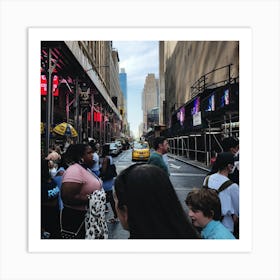 New York City Street Scene Art Print