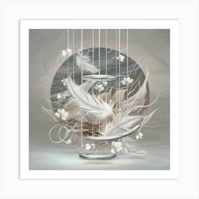 Circle Of Feathers Art Print