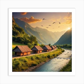 Mountain Morning Art Print