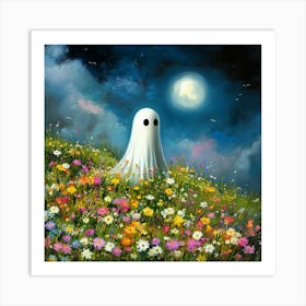 Ghost In The Meadow Art Art Print