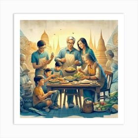 A Family of Travel Content Creators Share Their Stories and Recipes from Around the World Art Print