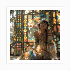 Girl In A Dream Art Print