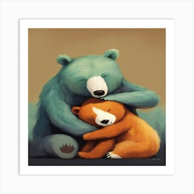 Bear Hug Art Print