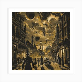 Steampunk City 3 Art Print