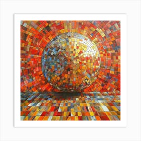 Mosaic Ball Art Art Print