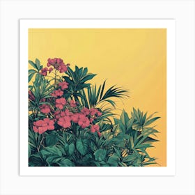 Tropical Plants Art 1 Art Print